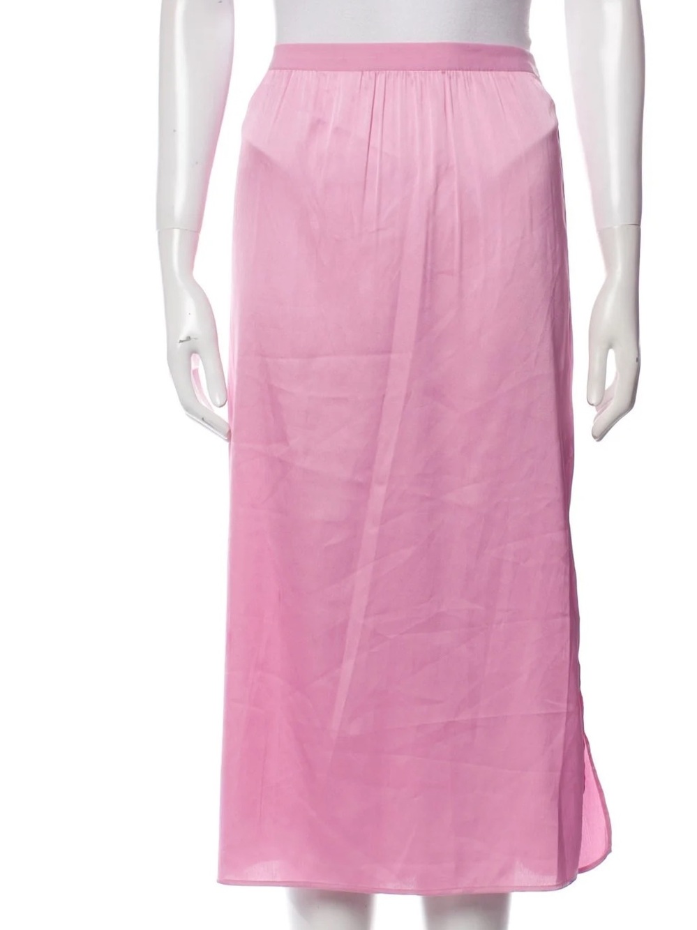 NWT LoveShackFancy Pink Long Midi Skirt Sz L